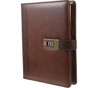 VALICLUD Vintage Pu Leather Lock Notebook A5 Refillable Journal for Students and Teachers with Convenient Privacy Protection, for Home Use and Scrapbooking