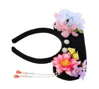 VALICLUD Vintage Qing Dynasty Hair Hoop Comfortable Makeup Headband for Women Elegant Ancient Princess Headdress for Cosplay Themed Photography Costume Parties