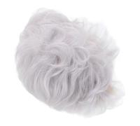 VALICLUD Vintage Silver Grey Curly Wavy Wig for Women Short European Style Costume Accessory for Halloween Cosplay and Daily Wear High Temperature for and Realistic Fit