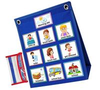 VALICLUD Visual Schedule Calendar Chart Chore Chart for Polyester Felt Sturdy Behaviour Management Accountability Home Teacher Use