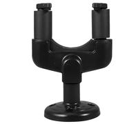 VALICLUD Wall Mount Guitar Rack with Buckle Install Main Hold Bracket Design Easy to Mount Plastic Guitar Hanger for Bass Black with 4 Screw Holes Design Base Suitable for Wall Mounting