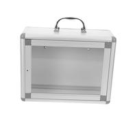 VALICLUD Wall Mounted Emergency Medicine Box Metal Storage Cabinet Multipurpose Public Aid Organizer for Banks Offices Bathrooms Space Saving Medical Case