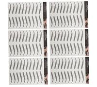 VALICLUD Waterproof 3d Eyebrow Tattoo Stickers Temporary Brow Fake Eyebrow Stickers 6 Sheets for Natural Makeup and Party Use