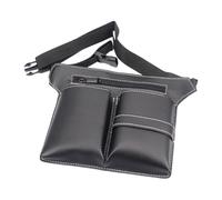 VALICLUD Waterproof Barber Waist Pouch with Large Capacity Scissor Holder and Hairdressing Comb Organizer for Professional Hairstylists Hair Salon Tools Black