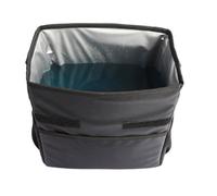 VALICLUD Waterproof Car Trash Bag Large Capacity 12l Vehicle Garbage Holder Folding Container with Buckle Strap Hook Space-saving Nylon and Peva Material Suitable for Vehicle Traveling
