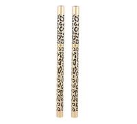 VALICLUD Waterproof Eyebrow Pencil and Brush 2pcs Deep Brown Dual-ended Brow Pen with Leopard Pattern Cover for Natural Eyebrow Shaping and Makeup Random Style
