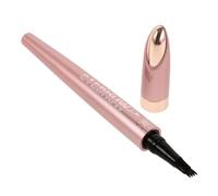 VALICLUD Waterproof Microblading Eyebrow Pencil 4 Fork Tip Brow Pen Deep Brown 2# Tattoo Eyebrow Contouring for Women Makeup