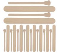 VALICLUD Wax Application Spatulas and Wooden Wax Sticks 100pcs Hair Removal Tools for Face and Body Waxing Home Use Household Handheld Waxing Applicators
