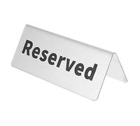 VALICLUD Wear Resistant Reserved Table Signs Tent Shaped Desktop Wedding Seating Sign Visible From All Directions for Weddings and Formal Events