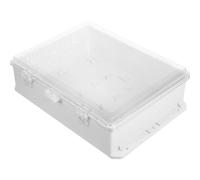 VALICLUD Weatherproof Plastic Junction Box with Transparent Cover Outdoor Electrical Enclosure for Low-voltage Switches and Air Circuit Breakers Distribution Box for Security Systems and