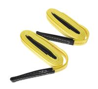 VALICLUD Web Straps Sturdy Yellow for Even Weight Distribution Lifting Sling 2pcs Heavy Duty with Flat Polyester Design Furniture Moving Straps for Industrial and Household Lifting Tasks