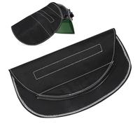 VALICLUD Welding Helmet Neck Cover Black Fr Fabric Welding Helmet Extended Rear Sun Shade Fire Resistant Protective for Industrial Use