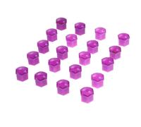 VALICLUD Wheel Nut Covers Hexagonal Bolt Caps with Clips 21 in 1 Purple Plastic Tough and Rub Resistant Lug Nut Protectors Enhance Wheel Finish