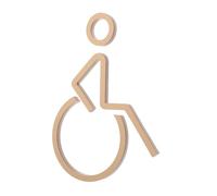 VALICLUD Wheelchair Accessible Restroom Sign Modern Acrylic Disabled Symbol Sticker for Public Facilities Easy Identification for Businesses and Restaurants High Visibility for Inclusivity