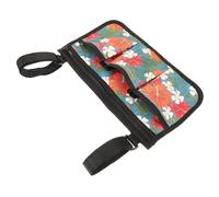 VALICLUD Wheelchair Armrest Storage Bag Hanging Side Pouch for Walker Waterproof Organizer for Wheelchair Accessories for Seniors Stroller and Mobility Aids