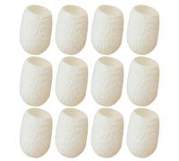 VALICLUD White Natural Silkworm Finger Cots 30Pcs Silk Balls for Face Massage and Exfoliating Blackhead Removal Suitable for Sensitive Skin