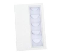 VALICLUD White Open Window Eyelash Storage Box Portable Rectangular False Eyelash Organizer with Transparent Display Window for Salon and Personal Use