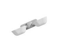 VALICLUD White Pet Hanging Bowl for Dogs and Cats, Dual-Use Plastic Feeding and Water Dish, Anti-Spill Pet Feeder Suitable for Puppies and Kittens