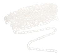 VALICLUD White Plastic Safety Chain Heavy Duty Road Barrier Link Chain Traffic Control for Indoor Outdoor Crowd Control Parking Lot Garden Pathway Separation