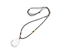 VALICLUD White Teardrop Pendant Natural White Crystal Pendant for Meditation and Yoga Elegant Crafting Stones Jewelry for Home Decor and Mindfulness Practices