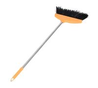 VALICLUD Wide Angle Patio Broom with Metal Handle Soft Bristle Floor Sweeping Brush for Home and Garage Cleaning Hair Wrap Design for Efficient Dust and Hair Removal