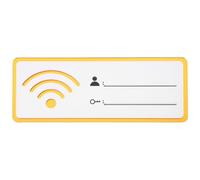 VALICLUD Wifi Password Sign for Guest Room 10x4 Inch Acrylic Plaque Simple Structure Design Delicate Fine Workmanship Practical Network Information Display for Home and Office