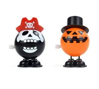 VALICLUD Wind up Pumpkin Orange Plastic Pumpkin Head and Gothic Design, Safe, for Halloween Parties and Holidays Including Halloween and Day the Dead