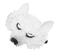 VALICLUD Wolf Cosplay Mask PU Lightweight Animal for Halloween Party Men Women Reusable Cleanable Intricate Detailing for Carnivals and Costume Events