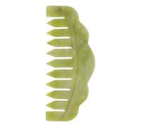 VALICLUD Women Hair Comb Massage Comb Natural Xiuyan Jade Smooth Surface Corners Anti-static Sturdy Design for Family and Friends Home Use