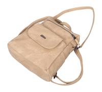VALICLUD Women’s Fashion Anti-theft Backpack Purse, Small Khaki Travel Shoulder Bag for Vacation, Ladies Satchel Rucksack Handbag for Shopping and Daily Use