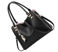 VALICLUD Women’S Large Capacity Crossbody Shoulder Bag Multifunctional Tote Bag Black for Daily Use and Outdoor Activities