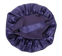 VALICLUD Women’s Satin Sleep Hat Hair Wrap, Elastic Band Night Cover for Hair Protection, Blue Soft Satin Lined Hat for Home and Bedtime Use