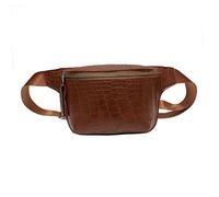 VALICLUD Women Versatile Brown Fanny Pack Pattern Waist Pouch for Travel Sports Lightweight Crossbody Shoulder Bag Zipper for Women Girls