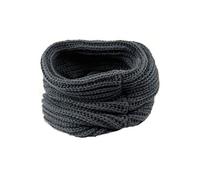 VALICLUD Women Warm Knit Wool Blend Scarf Stylish Dark Grey Neckerchief for Cold Weather for Daily Wear and Versatile Outfits