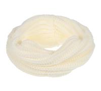 VALICLUD Women Warm One Circle Knit Blend Scarf Thick Neckerchief for Cold Weather Stylish and Comfortable Accessory Versatile White Color for Men and Women