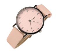 VALICLUD Women Watch with Wood Grain Dial, Quartz Movement, and Leather Strap, Stylish and Lightweight Wristwatch for Accurate Time Keeping, for Dating or Party Occasion