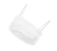 VALICLUD Clubwear Tops for Women Women Tank Top Fuzzy Vest Faux Bandeau Bra Top Waistcoat Spaghetti Strap Crop Top White Furry Top for Women