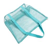 VALICLUD Womens Mesh Beach Tote Bag Large Shoulder Handbag Mesh Organizer for School Beach Travel Vacation