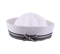 VALICLUD Women's Sailor Hat with Elegant Bowknot Lightweight Costume Cap for Photography and Themed Parties Head Circumference Classic Vintage Navy Style for Cosplay and Casual Wear