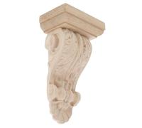 VALICLUD Wood Corbels for Doorway and Shelves Carved Decorative Wood Appliques with European Roman Column Design Easy Installation for Home Hotel and Villa Decor