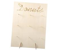 VALICLUD Wood Donut Stand Stable Lightweight Donut Display Board for Weddings Bridal Shower Parties Easy Assembly Elegant Dessert Table Holder