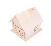 VALICLUD Wood House Shaped Box Candy Storage Box Lightweight Portable Carry Wooden Plywood Creative Design Fashion Decorative for Adults Desktop Decoration