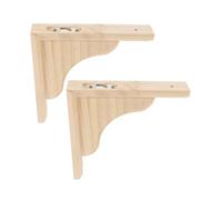 VALICLUD Wood Shelf Bracket Triangular Support Bracket Heavy Duty Wood Corbels Wall-Mounted Shelf for Kitchen Living Bathroom Storage Home Decor