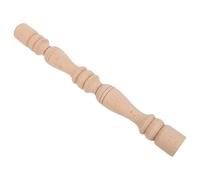 VALICLUD Wooden Baluster for Staircase with Elegant European Patterns, Easy Installation and Warping Resistant, Classic Khaki Wood Handrail Post Suitable for Indoor and Outdoor Use