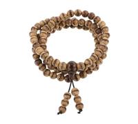 VALICLUD Wooden Beads Necklace and Bracelet for Meditation and Daily Wear Prayer Beads Zen Style Jewelry for Spiritual Practice and Elegant Accessories
