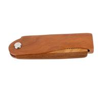 VALICLUD Wooden Beard Comb with Leather Case for Men Smooth Surface Hair Styling Comb Portable Travel Grooming Tool Soothes Scalp and Promotes Circulation