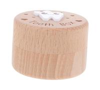 VALICLUD Wooden Boy Girl's Deciduous Teeth Box Cute Holder for Lost Teeth Fairy Keepsake Storage Boys and Girls Collection