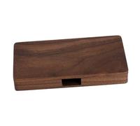 VALICLUD Wooden Business Card Holder Men Women Luxury Compact Magnetic Rectangle Card Case