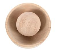 VALICLUD Wooden Dumpling Mold Maker with Ergonomic Handle Natural Wood Dough Press for Dumplings Ravioli Wontons Snow Skin Pastries Multipurpose Kitchen Tool for Handmade Pastry and Pasta