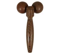 VALICLUD Wooden Face Roller Massager with Double Spheres, Large Chicken Wing Wood Slimming Face and Neck Lifting Tool, Portable Beauty Massage Instrument for Skin Firming and Muscle